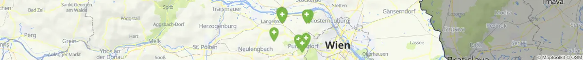 Map view for Pharmacies emergency services nearby Tulbing (Tulln, Niederösterreich)